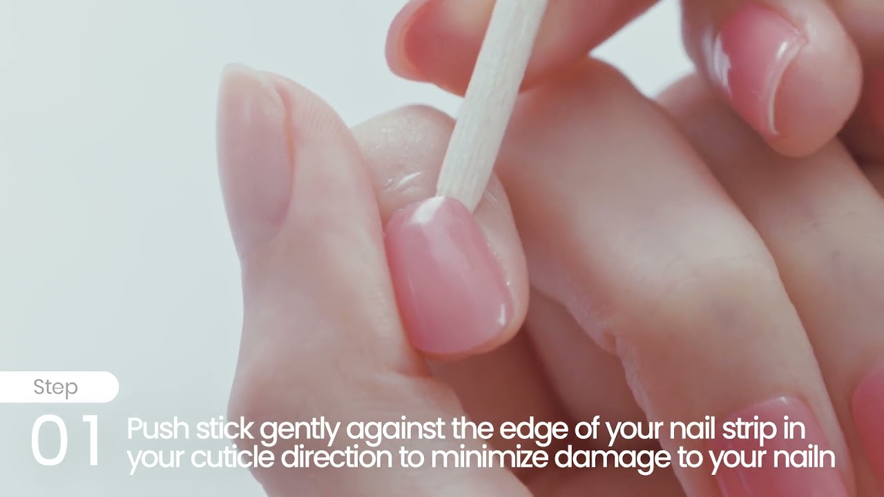 How to remove Semi Cured Gel Nail Strips