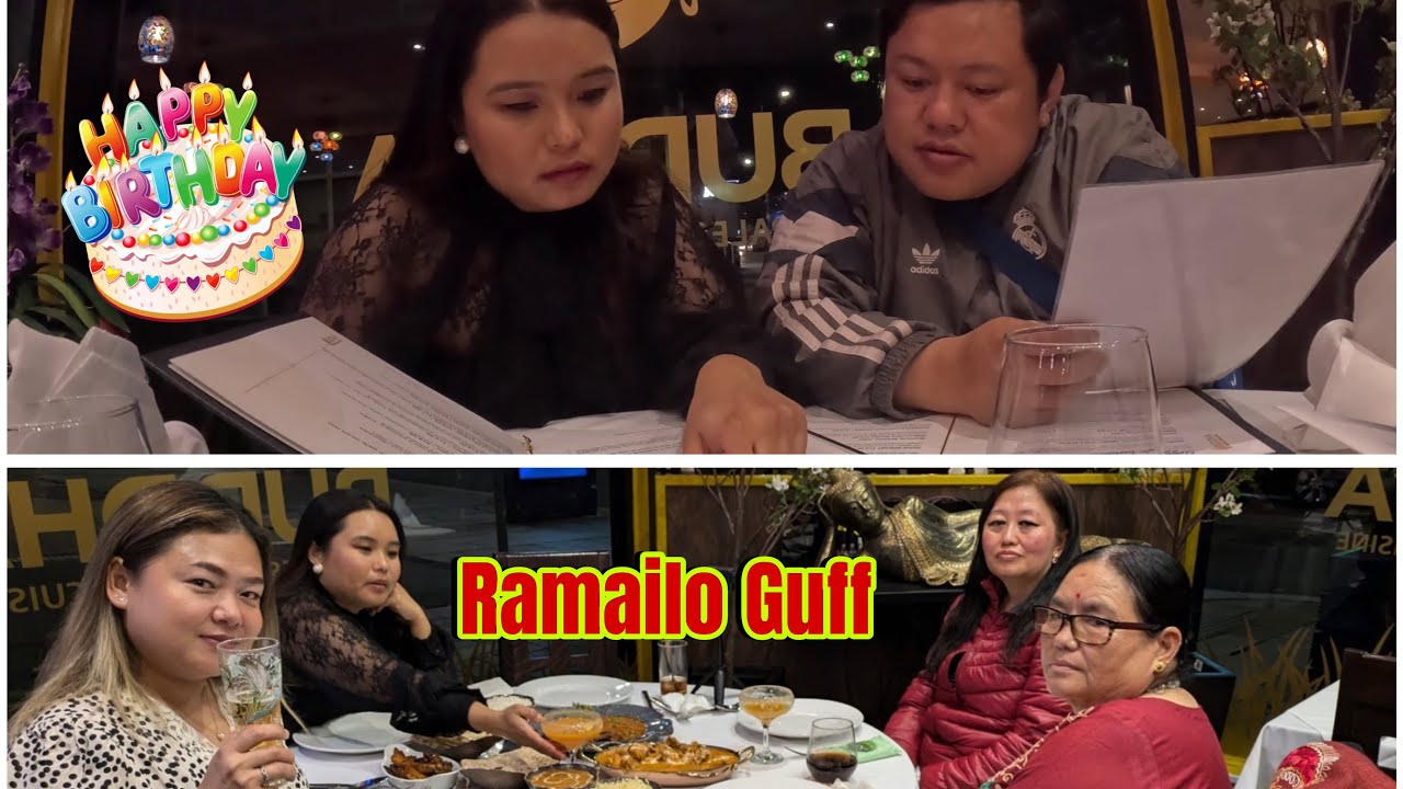 Budi Ko Birthdayma Family Dinner @ Nepalese Restaurant Buddha Uk Vlog