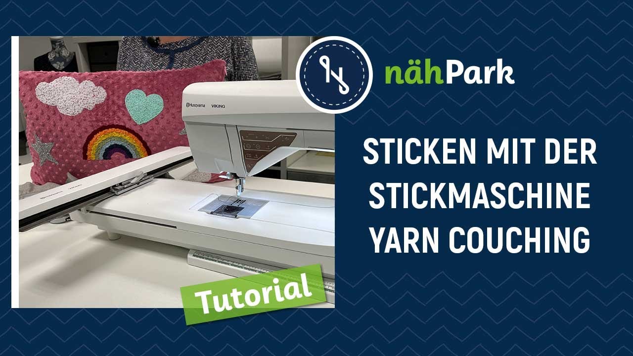 Sticken mit der Stickmaschine - Kordelstickerei