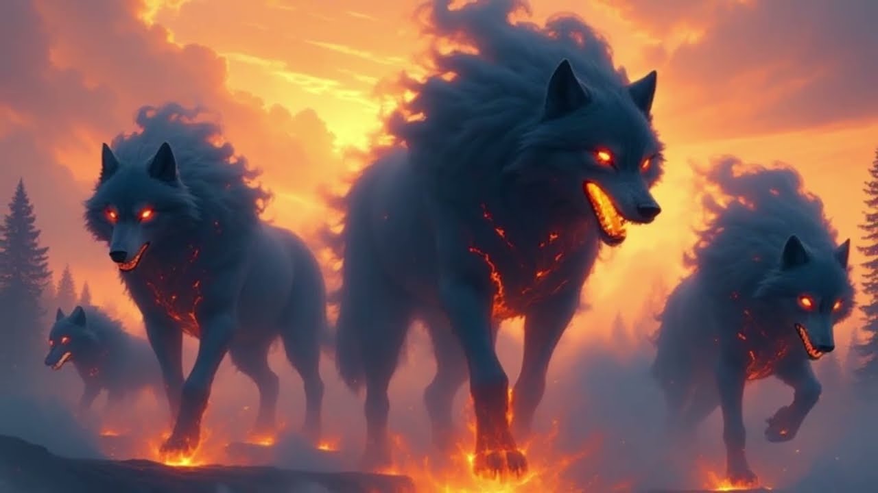 Epic Boss Monster for DnD 5e | The Ashen Alpha – Infernal Wolf of Fire & Smoke