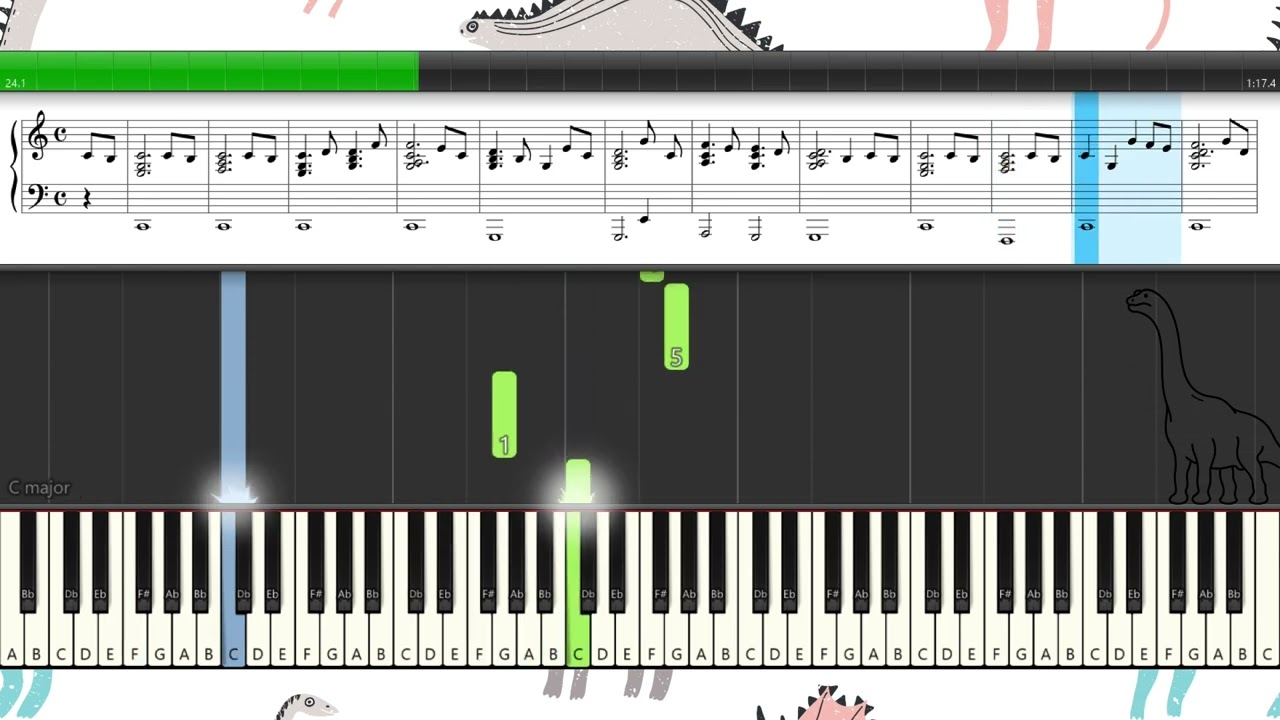 Theme From Jurassic Park: Arranged For My Piano Students
