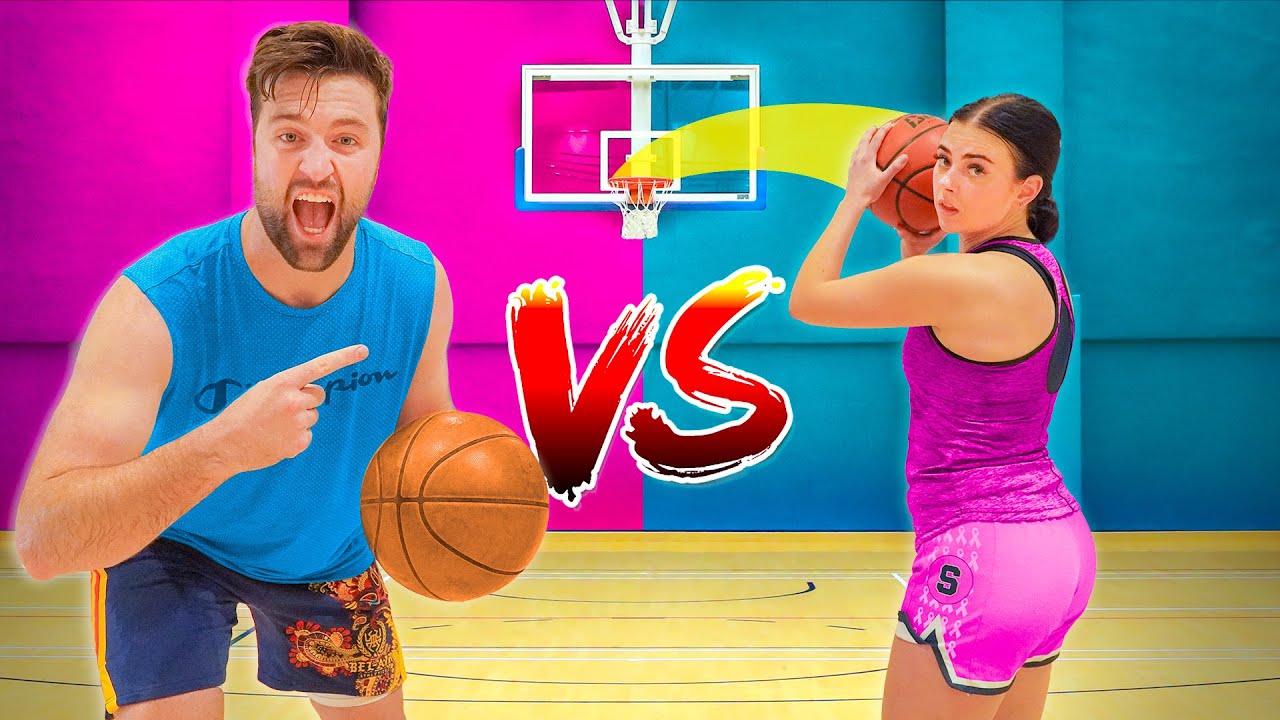 2v2 BOYS vs GIRLS Basketball Shooting Challenge ft Lolo Fitzmo and Grace