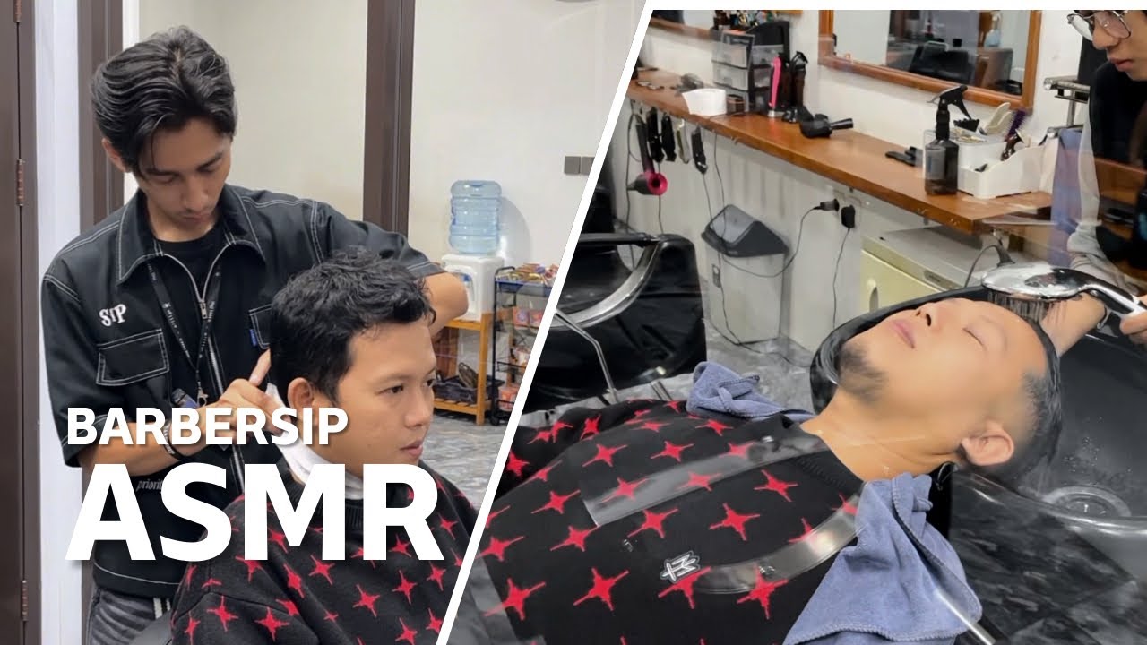 Haircut ASMR BarbersiP untuk relaksasi pengantar tidur 