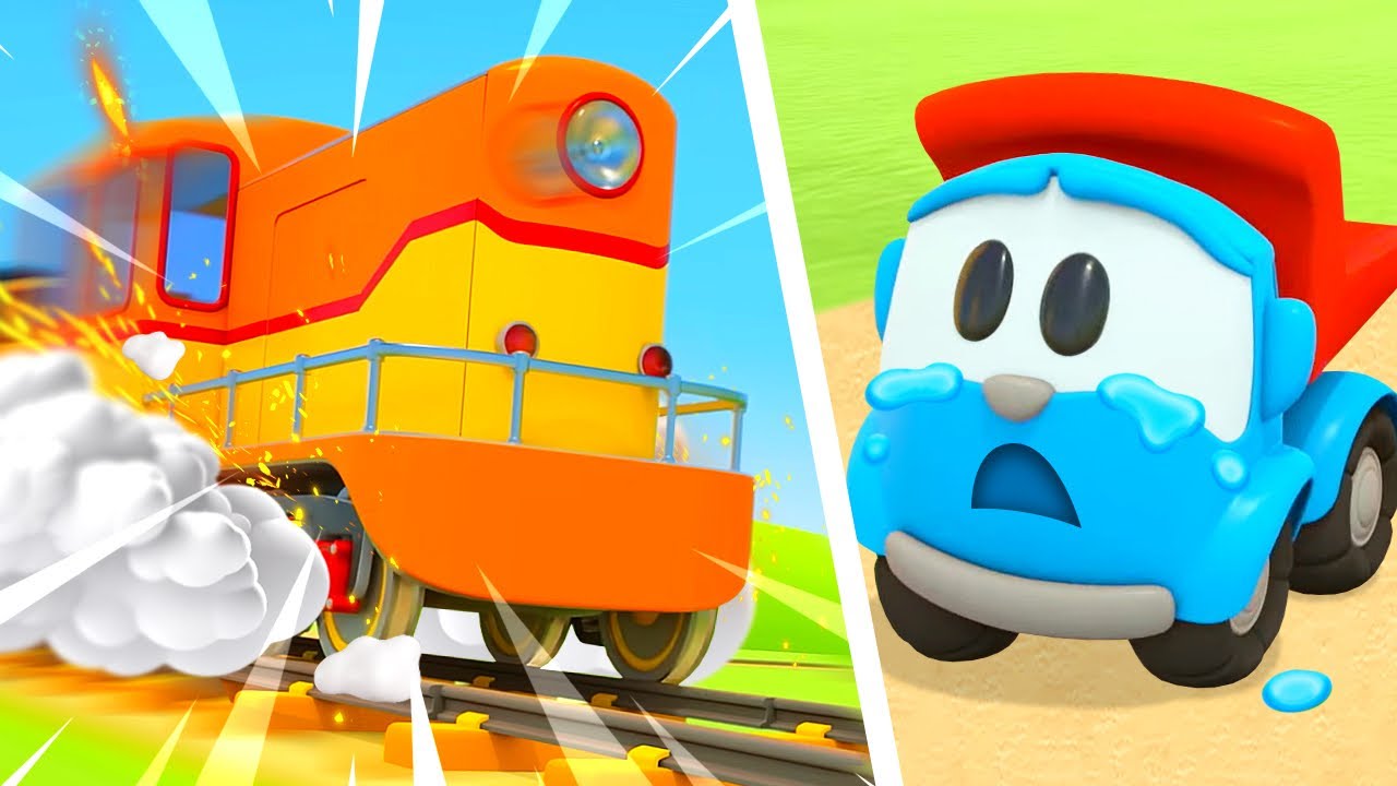 The train needs help! Leo & Friends at the Train Station. Compilation of car cartoons for kids.