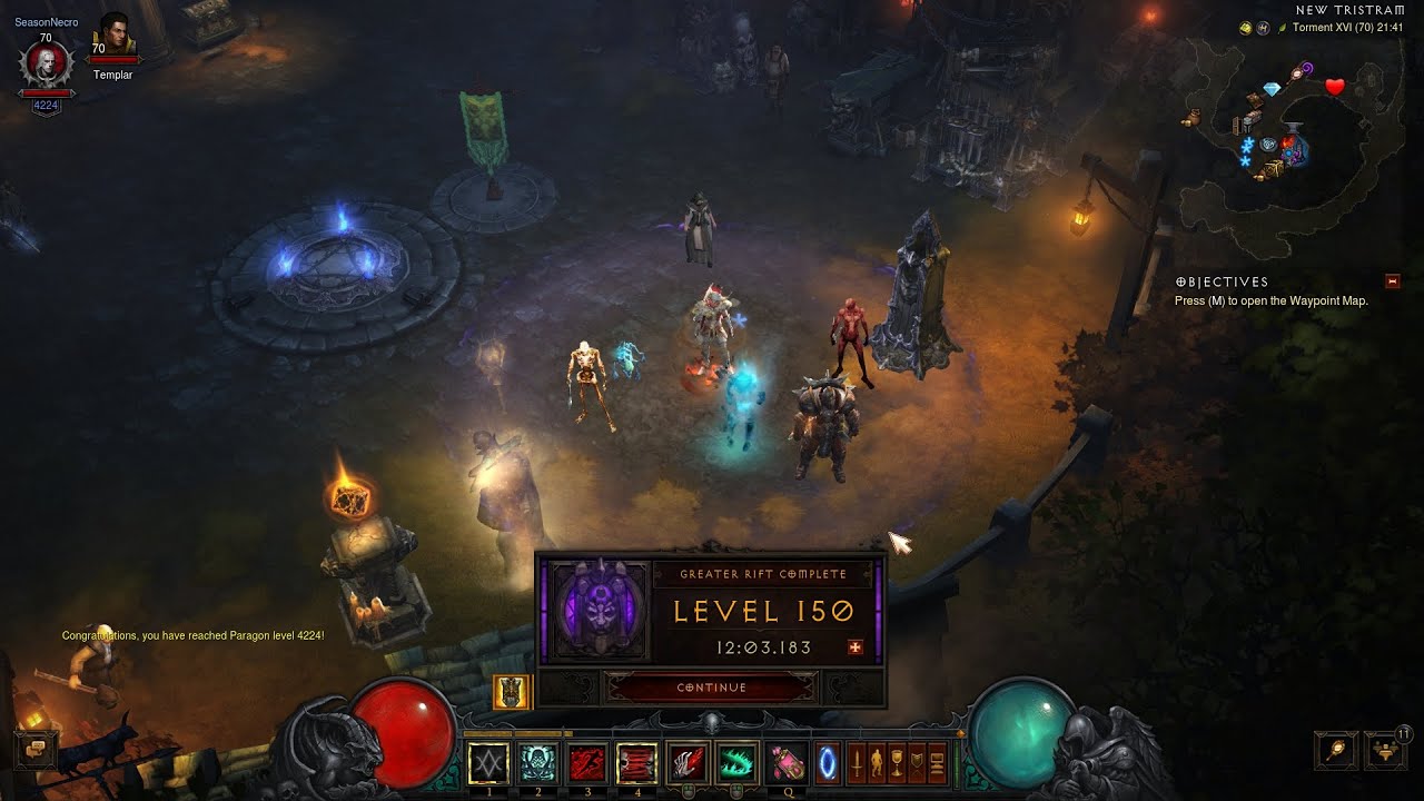 Diablo III: S36 Necromancer Inarius Death Nova GR150