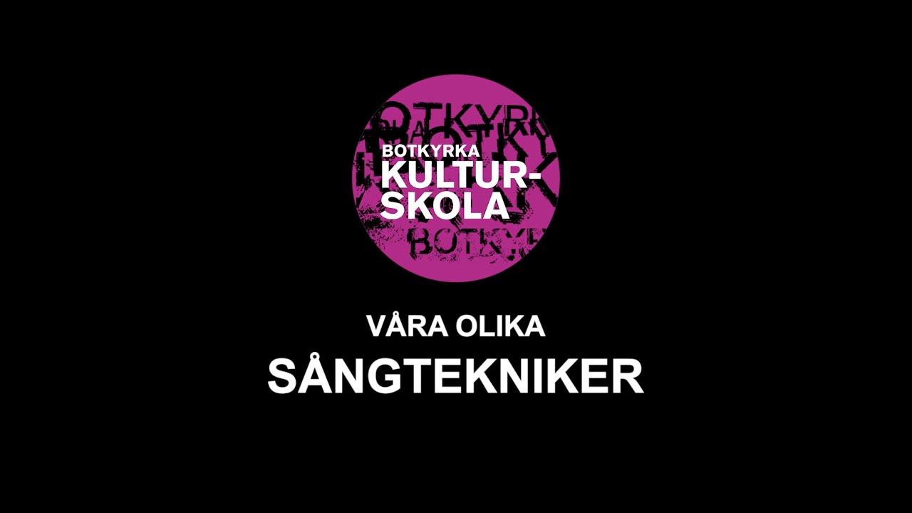 Våra olika sångtekniker