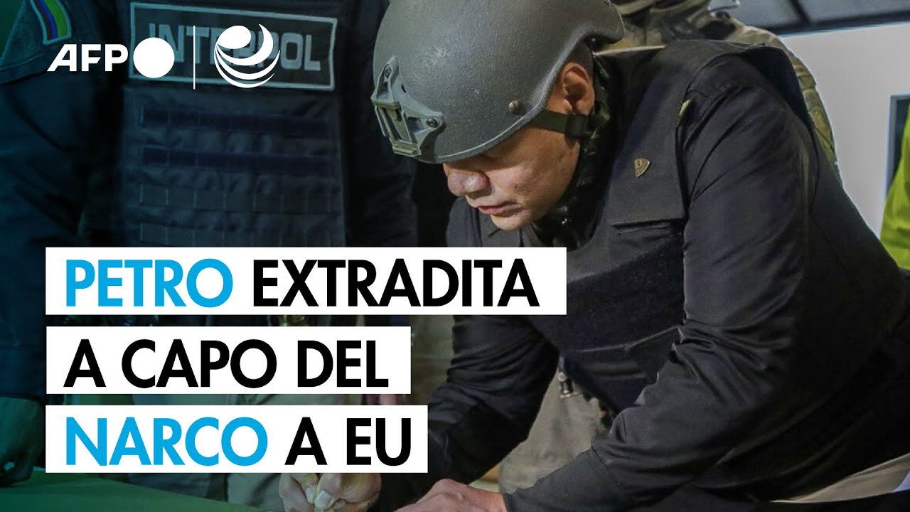 Petro extradita a un capo del narco a EEUU a horas de reunión con Trump