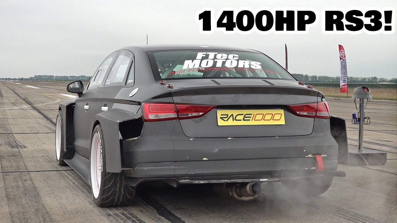 1400HP Audi RS3 LMS R30 Turbo DSG - 0-303 KM/H Acceleration!