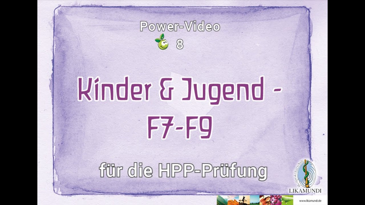 F7-F9 Kinder - Heilpraktiker für Psychotherapie