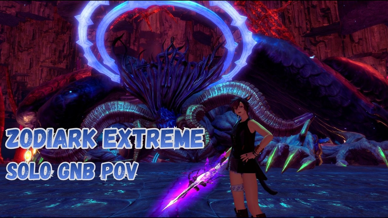 FFXIV- Zodiark Extreme Solo GNB | 7.41