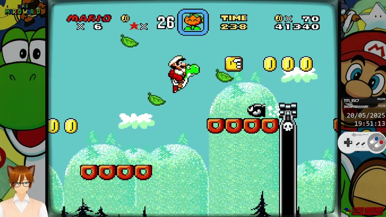 Review : ~Hack~ Brutal Mario (SNES) - Partie 23 : World 5 avec les pièces de Yoshi et l'orbe