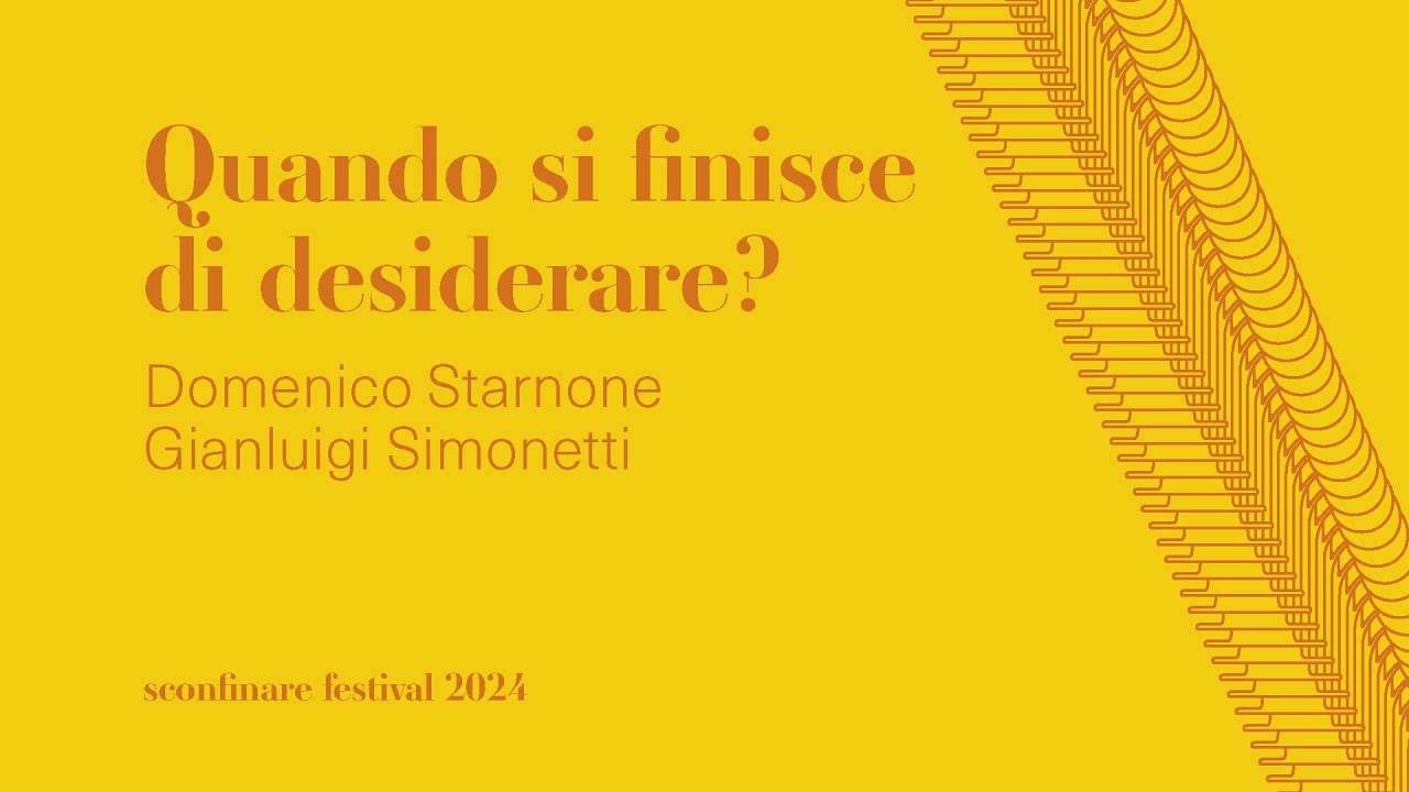 «Quando si finisce di desiderare?» | Incontro con Domenico Starnone e Gianluigi Simonetti
