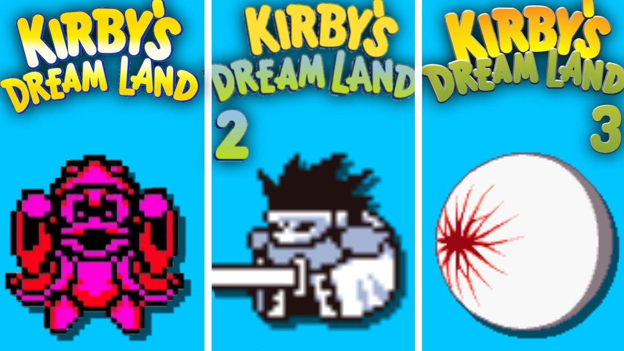 Kirby's Dream Land Trilogy - All Final Bosses + True Final Bosses & Endings
