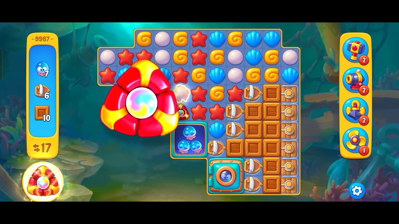 Fishdom playrix game LEVEL 9967🤩😍🔥💥🤩