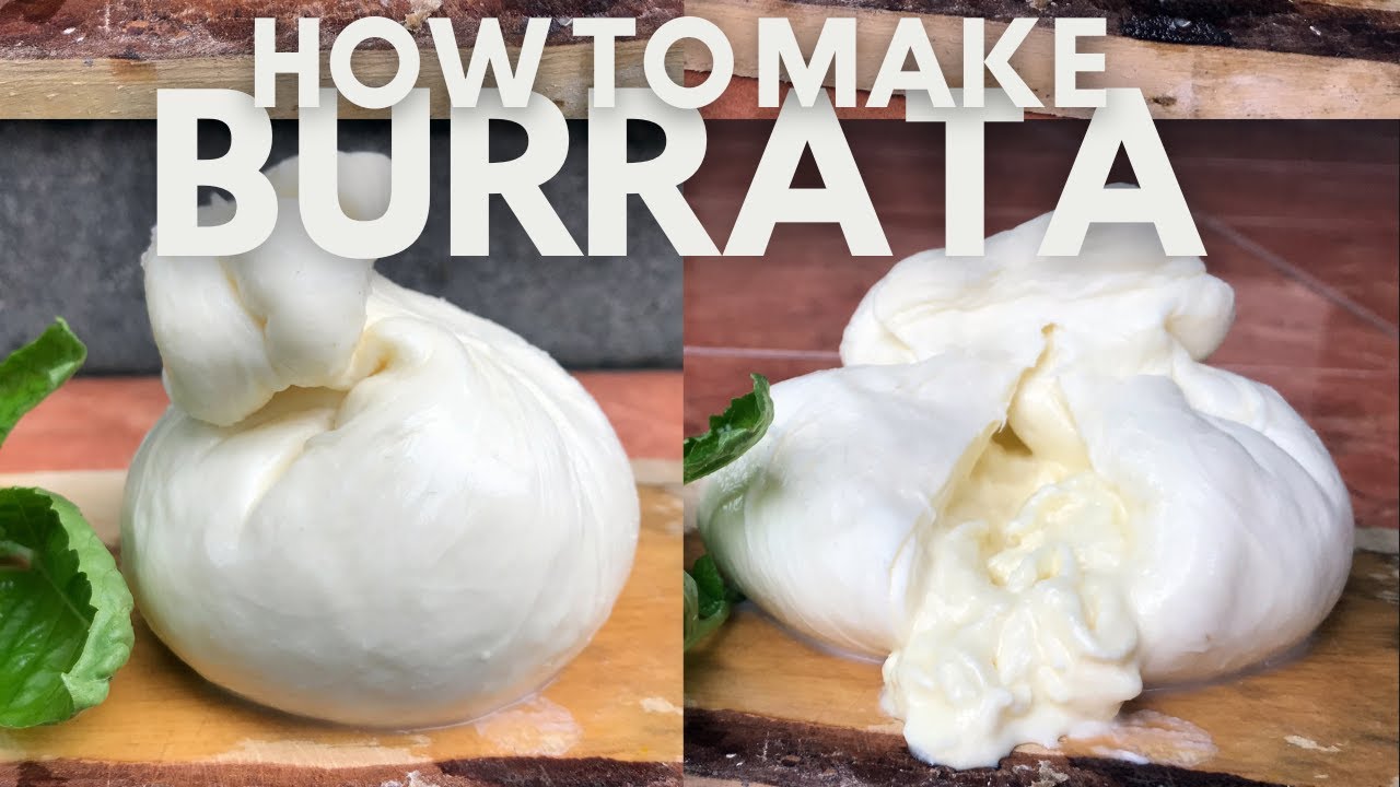 BURRATA - HOW TO MAKE FRESH BURRATA CHEESE 🧀 🇮🇹