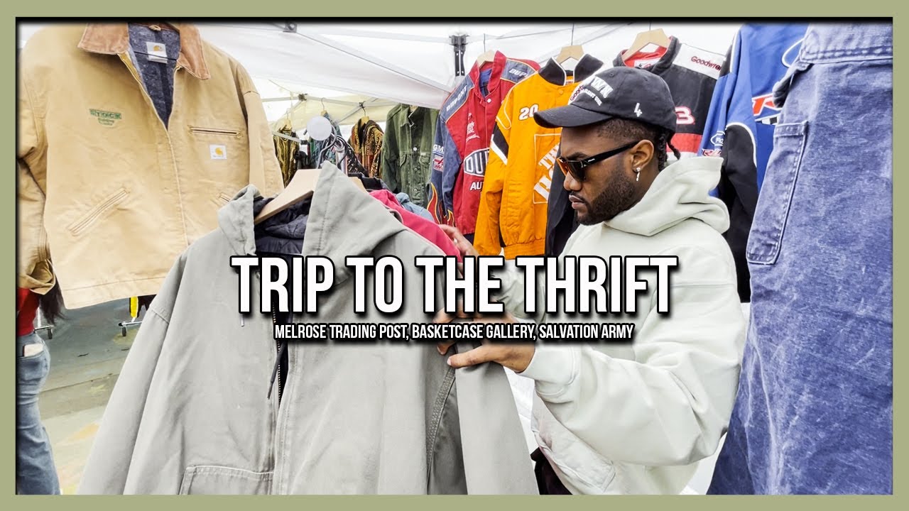 THRIFT SHOPPING IN LA | Melrose Trading Post, BASKETCASE GALLERY, Salvation Army(TRIP TO THE THRIFT)