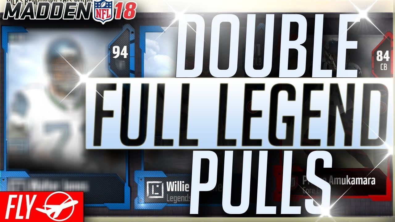 DOUBLE FULL LEGEND PULLS!! 94 OVR RONNIE LOTT & CAMPBELL! MUT 18 PACK OPENING | Madden 18