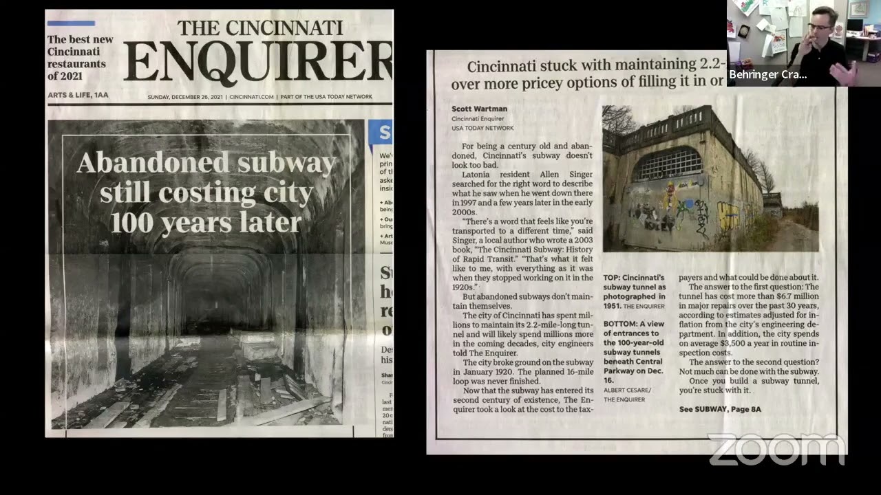 NKY History Hour: Cincinnati's Abandoned Subway Project - Past, Present, and Future