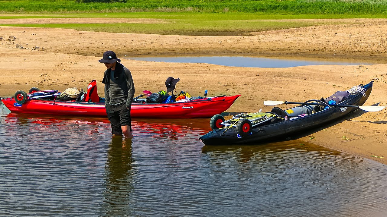 Kanu-Abenteuer mit Zelt und Gepäck auf der Elbe mit Gumotex Seawave & Rush 1