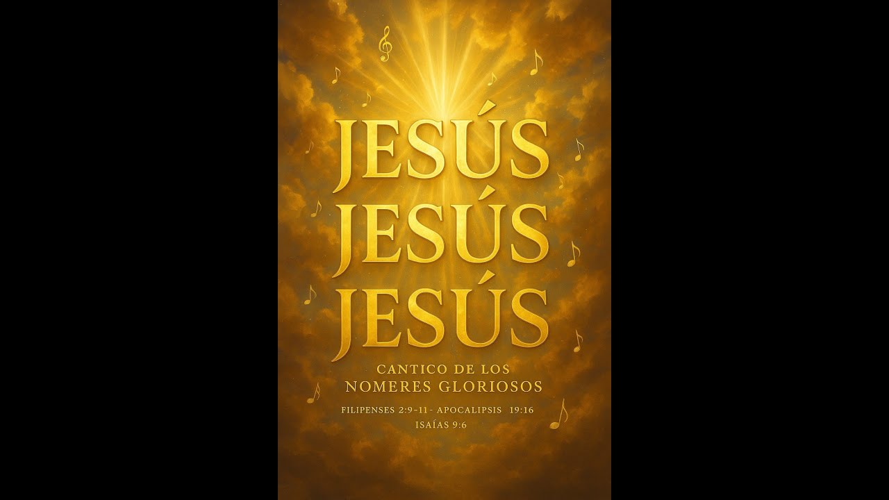🎵 Jesús… Jesús… Jesús — Cántico de los Nombres Gloriosos 📖 Inspirado en  Filipenses 2 9–11 • Apoca