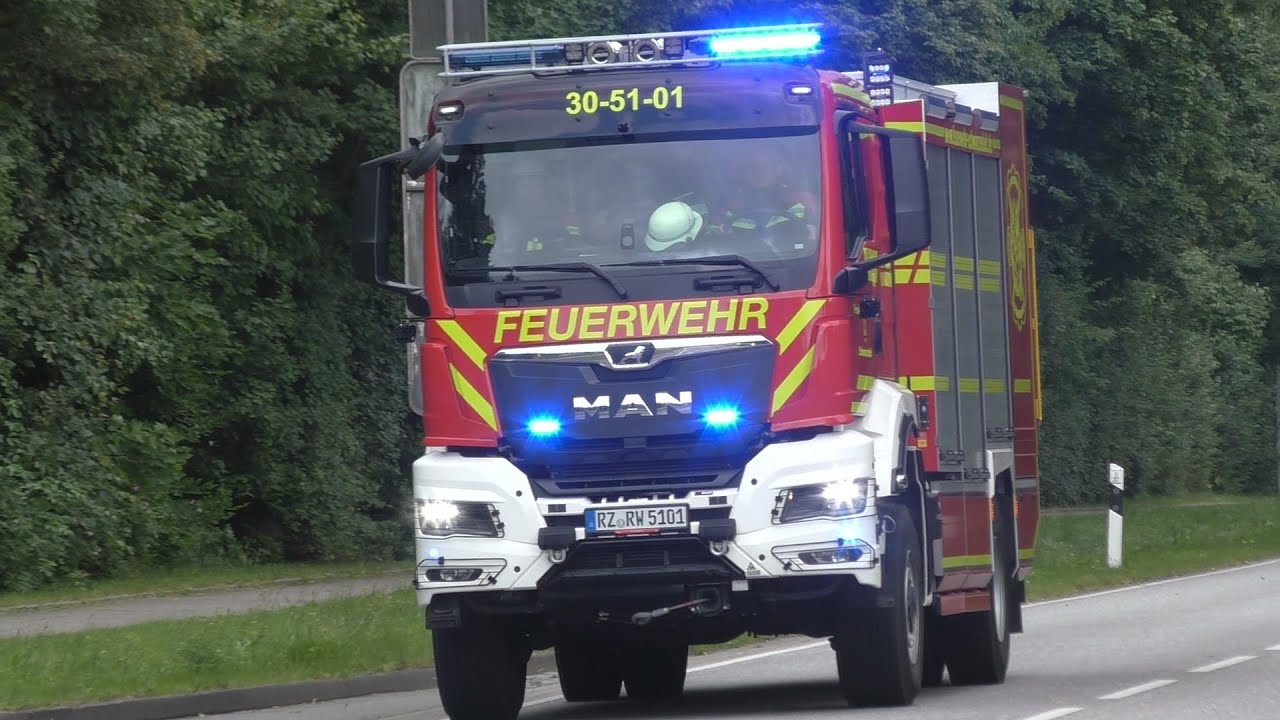 [Störfall im Betonwerk!] Einsatzfahrten Freiwillige Feuerwehr Schwarzenbek