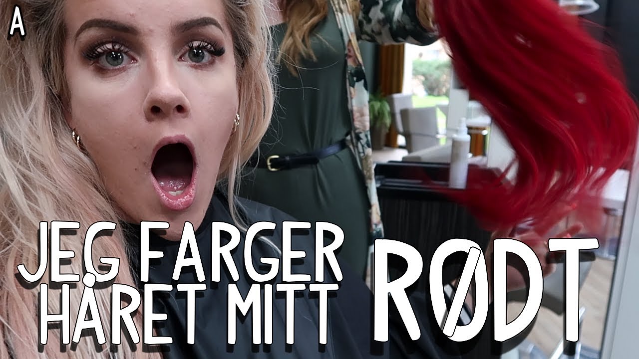 JEG FARGER HÅRET RØDT