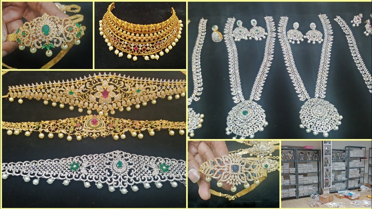 Latest 1gm gold & silver jewellery own Manufactures/ AD&CZ jewellery/ Begum bazar wholesale & retail