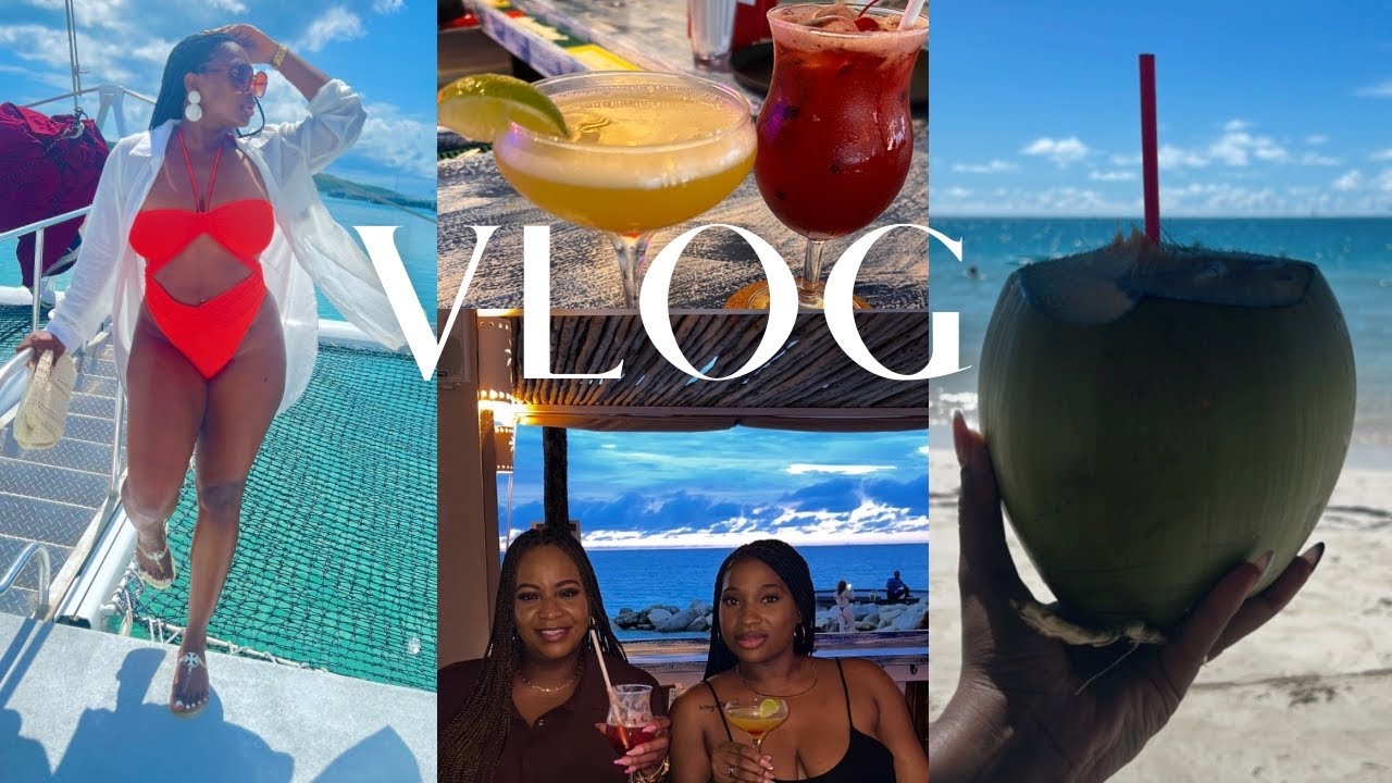 Antigua Vlog | getting my lashes done, beach days, partying & I got a foot injury 😫