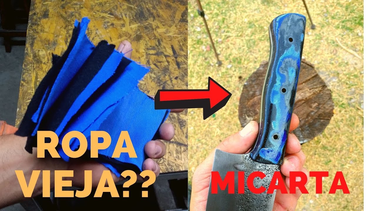 como hacer MICARTA CASERA ( CON ROPA VIEJA)