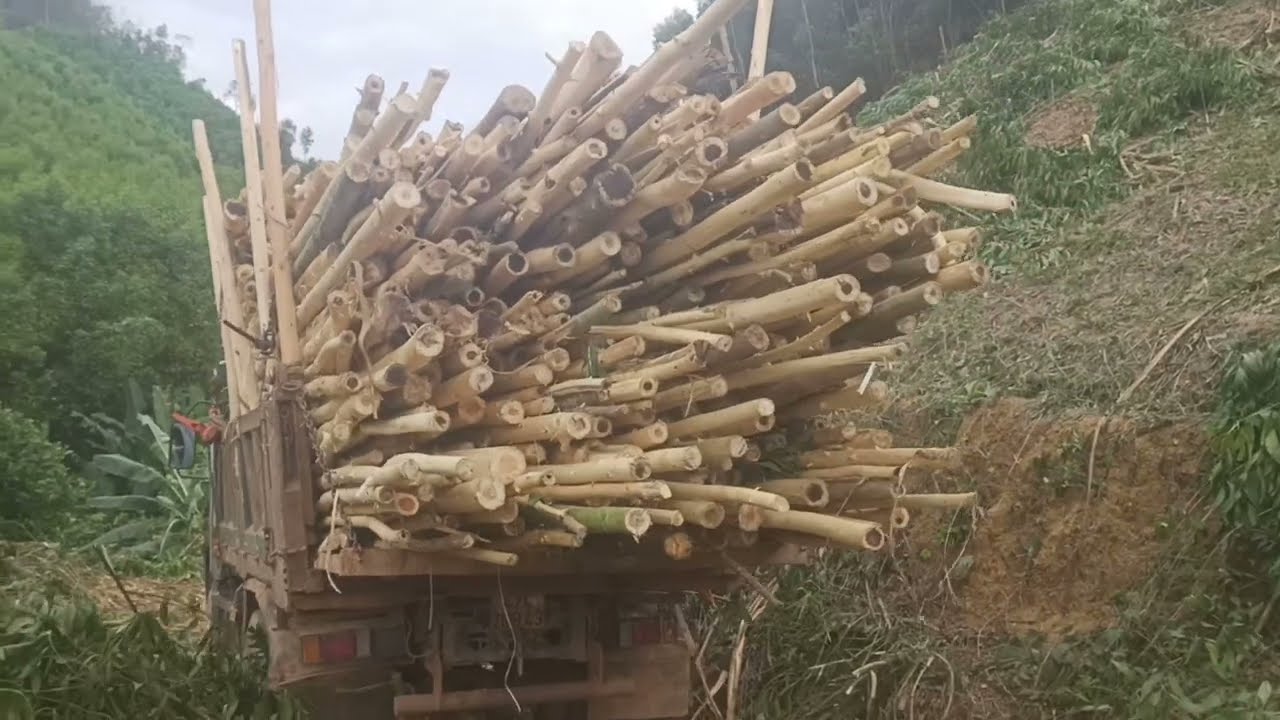 A 12-ton dump truck carrying glue was going uphill and almost flipped over – extremely dangerous. 