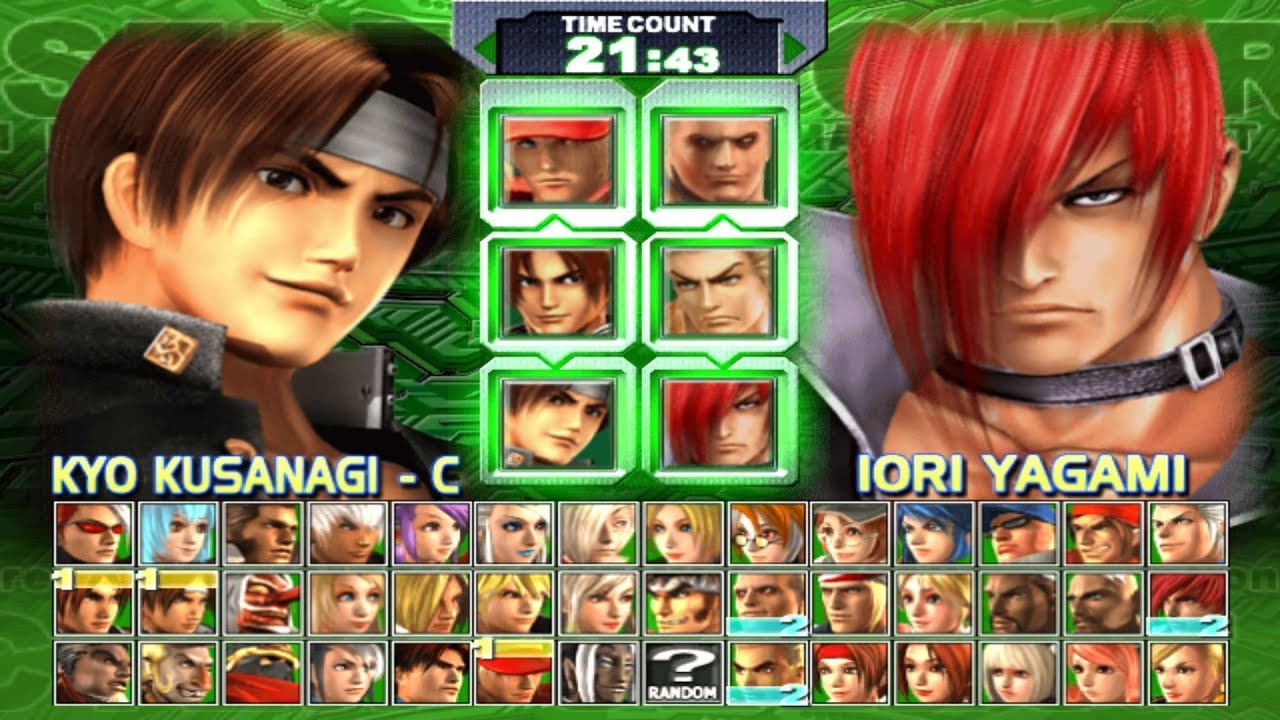 King of Fighters Maximum Impact Regulation A Все персонажи [PS2]