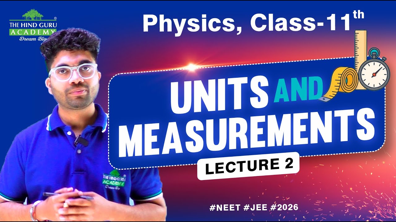 Units & Measurements Physics Class 11 | Basics to Advanced | Lecture 2