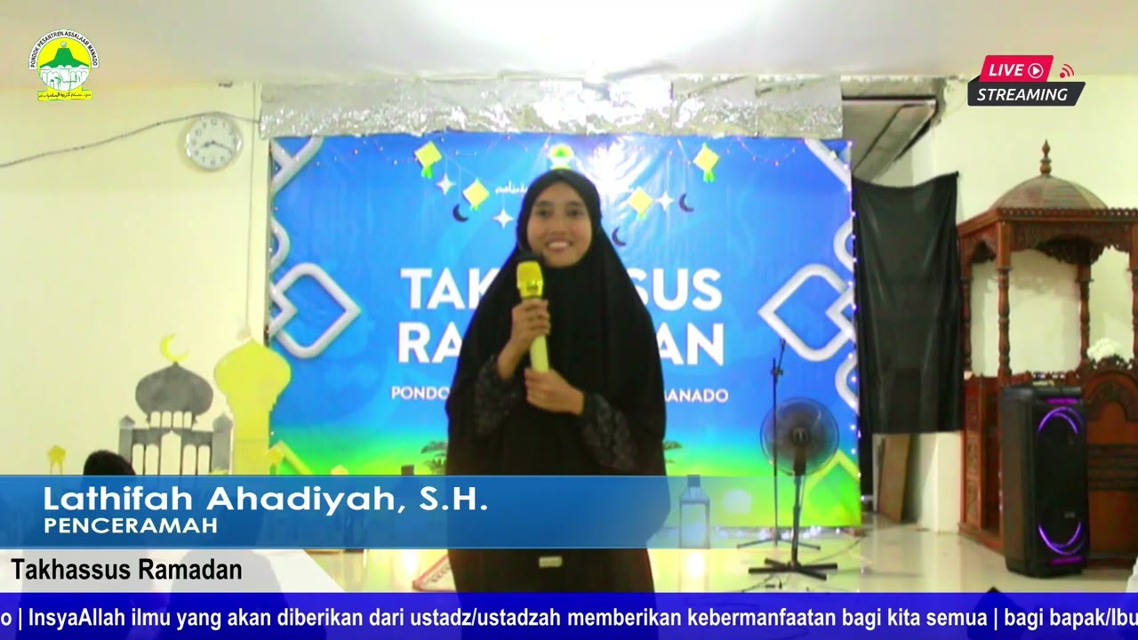 Kultum Ramadan - Puasa dan Al-Qurán akan menjadi Syfaat - ustadzah Latifah