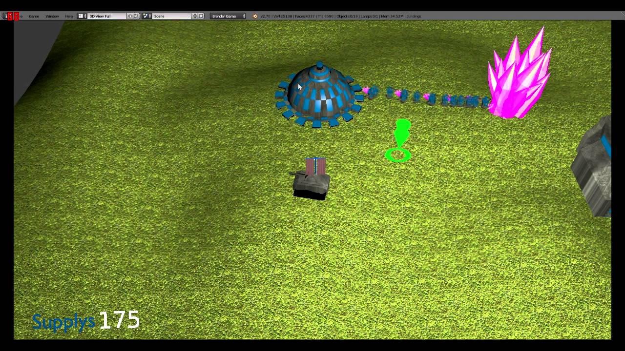 Blender basic strategy game in logic bricks