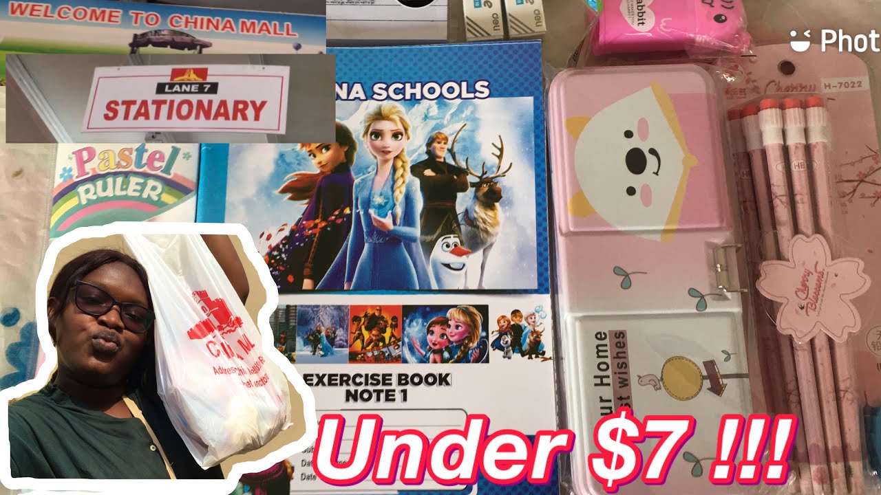 Affordable China mall stationary haul|Cute and aesthetic finds under $1| African Youtuber