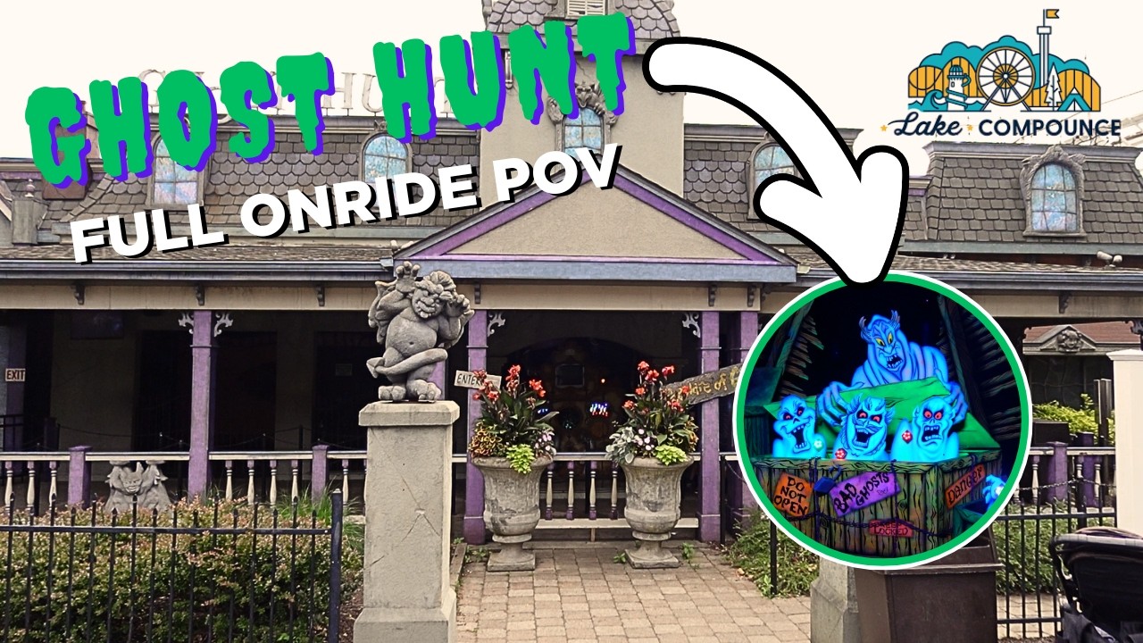 Ghost Hunt: An UNDERRATED DARK RIDE at Lake Compounce! [Full POV]