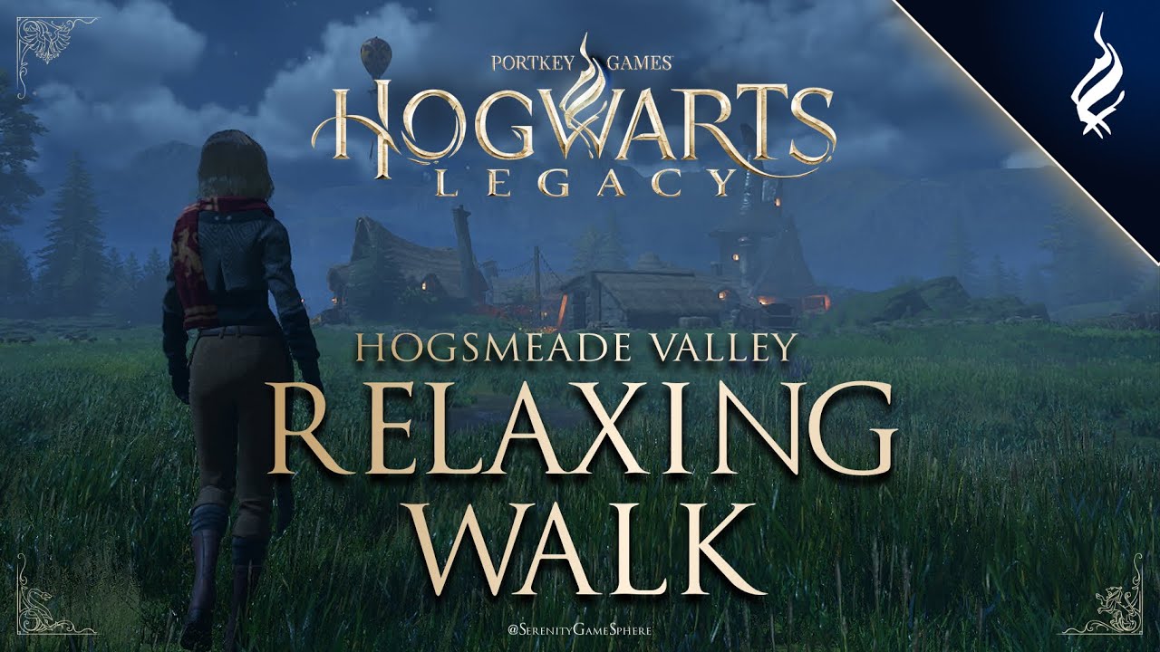ASMR Walking Around Hogwarts Legacy 🔮 From Hogwarts Castle to Hogsmeade Valley