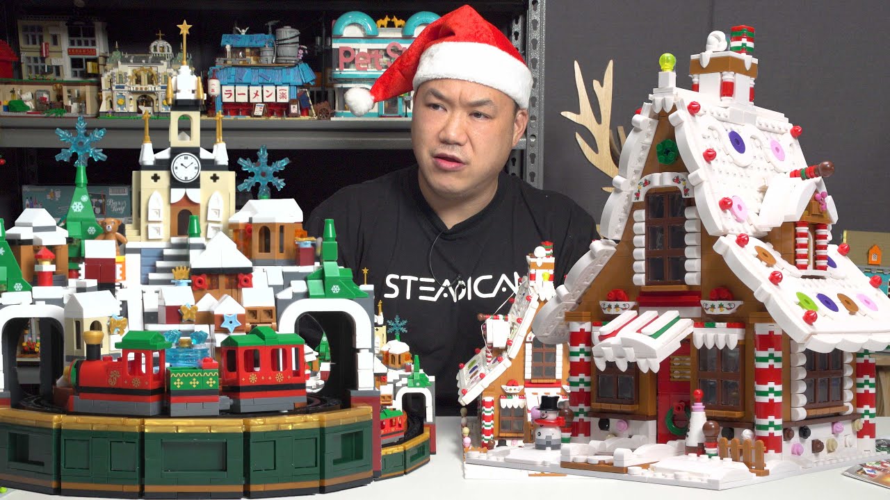 Christmas Gingerbread House and Music Box | Xingbao Brick Review XB18020 and 21