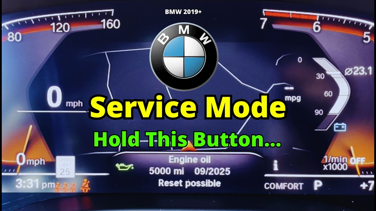 How to Reset BMW Service Light (2019+) | Hidden Diagnostic Mode Access