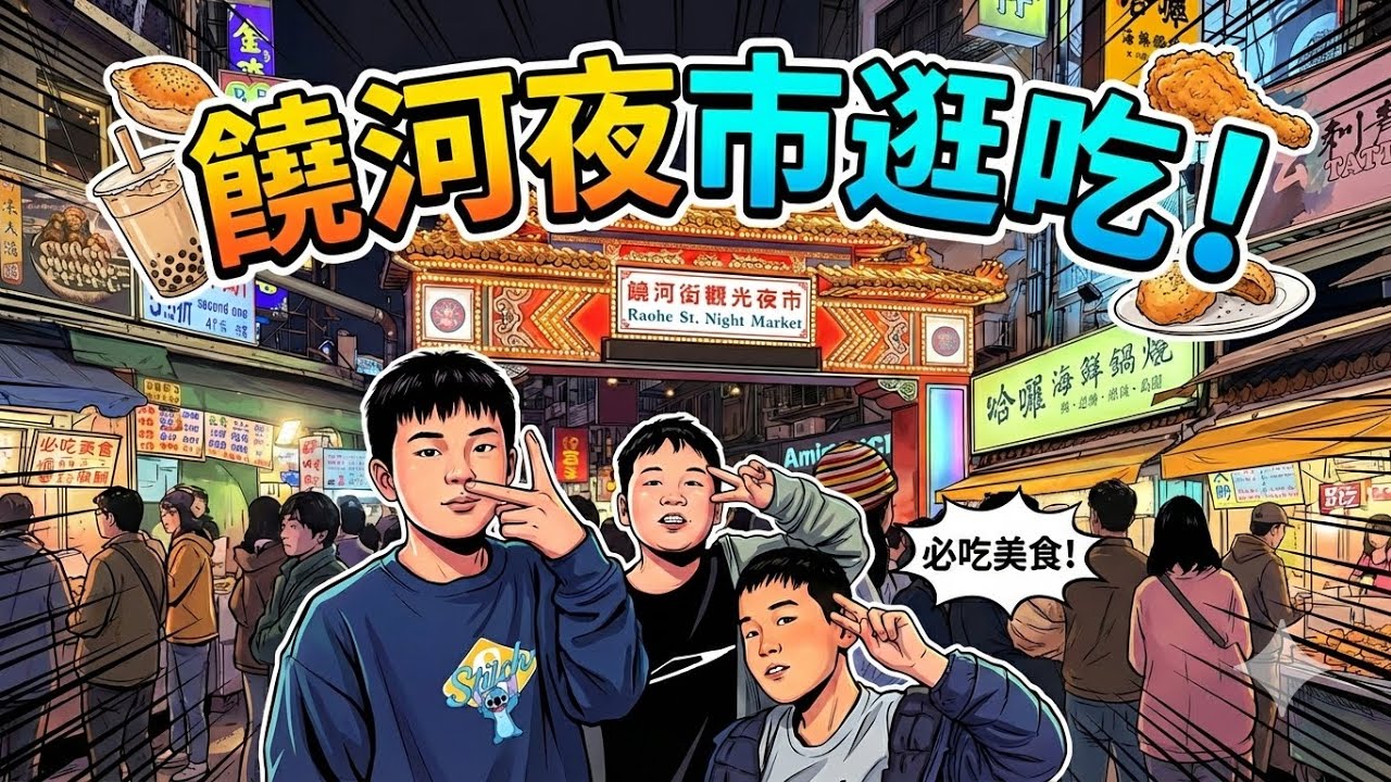 饒河夜市逛夜市