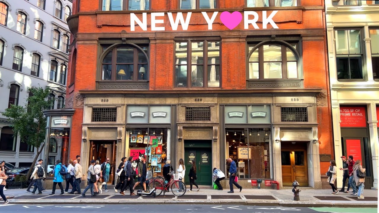 [4K]🇺🇸Прогулка по Нью-Йорку: Park Ave S, Union Square Greenmarket, обед в Sugarfish/Sep. 2022