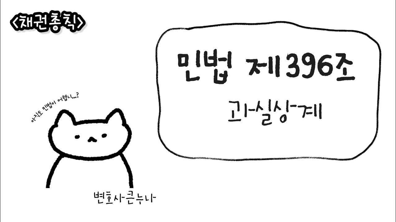 [채권총칙 초보편] 민법 제396조 과실상계