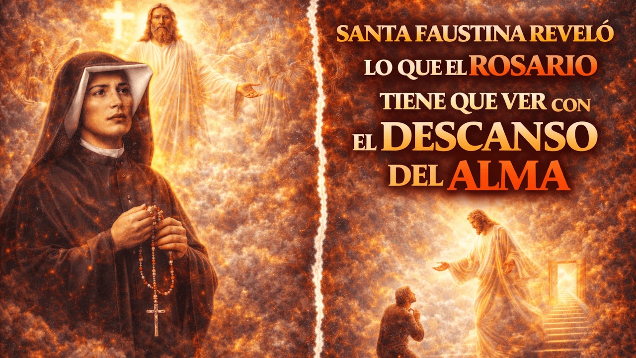 Santa Faustina reveló lo que el rosario tiene que ver con el descanso del alma