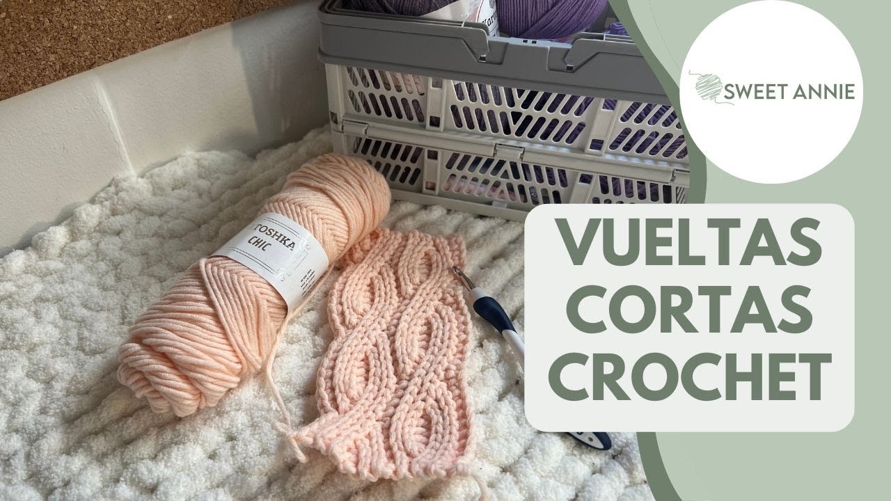 Como tejer vueltas cortas #crochet  #tejiendo #sweetanniecrochet