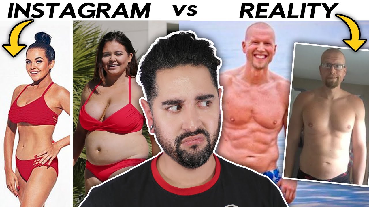 The Fake Reality Of Fitness Influencers / Celebrities - Instagram VS Reality