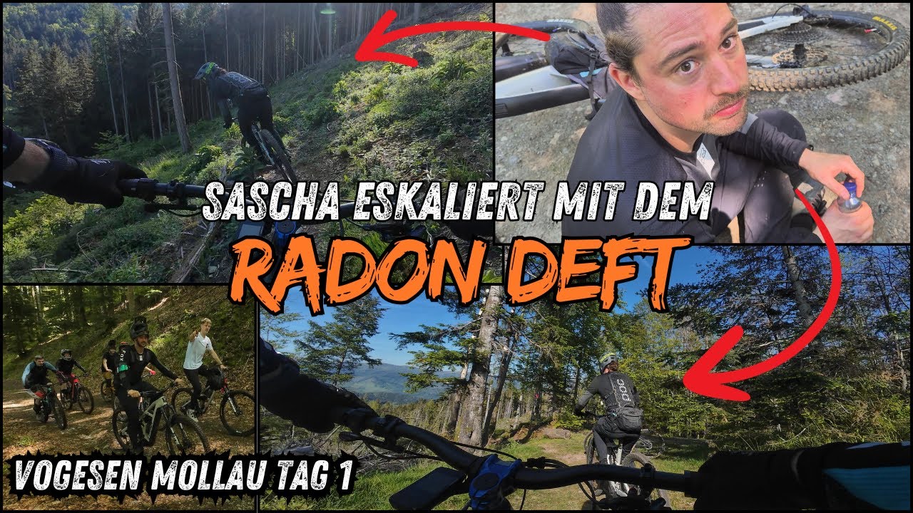 Radon Deft 9.0 und Sascha am eskalieren I Enduro in Mollau/Vogesen Tag 1