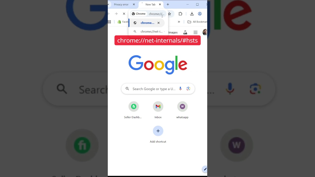 [Fixed] Your connection is not private | HSTS Error on Chrome #hsts #connectionissue #sslerror
