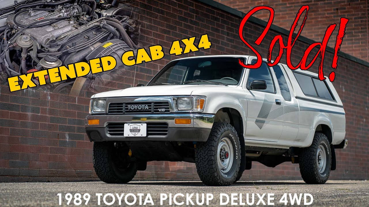 Toyota Pickup Extra Cab Deluxe 1989 года, полный привод - 1CM0109P