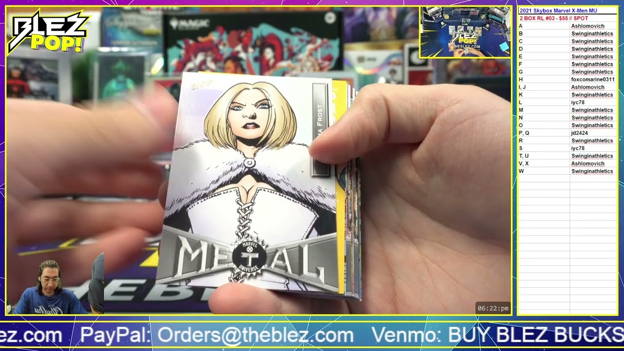 2021 SkyBox X Men Metal Universe 2 BOX BREAK Random Letter #03