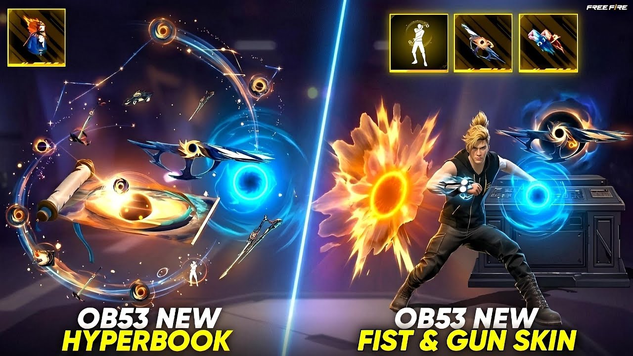 OB53 New Eclipse Hyperbook Review 🤯 l Free Fire New Event l Ff New Event l Rampage M1014 Return Date